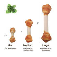 Load image into Gallery viewer, LuvChew Rawhide Free Knotted Bones with Chicken Flavor - Medium