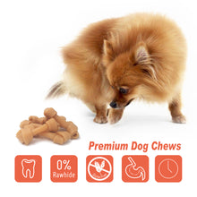 Load image into Gallery viewer, LuvChew Rawhide Free Knotted Bones with Peanut Butter Flavor - Mini